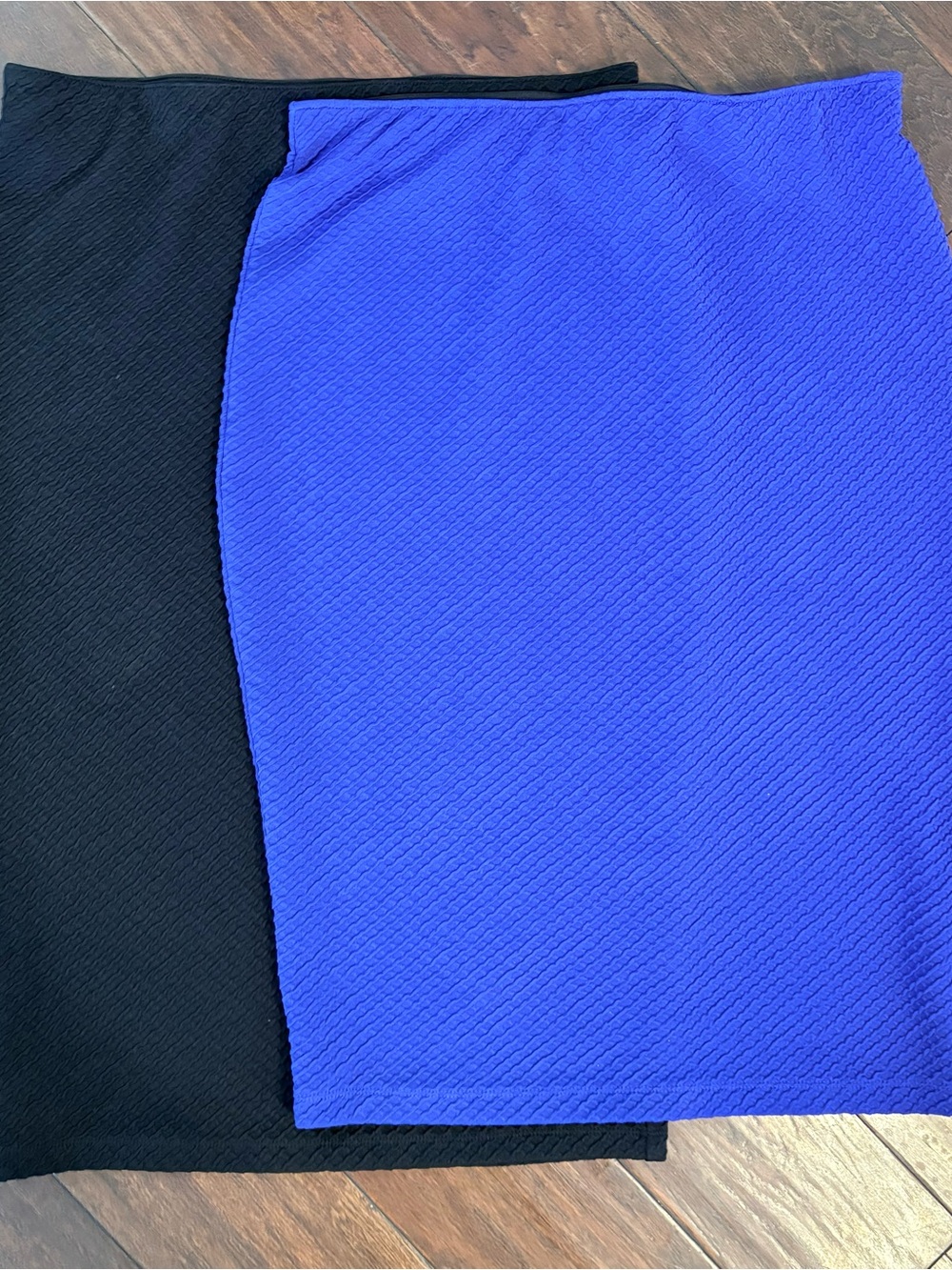Apt. 9 Cobalt Blue Textured Pencil Skirt